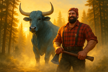 Pablo Bunyan y el poderoso buey azul